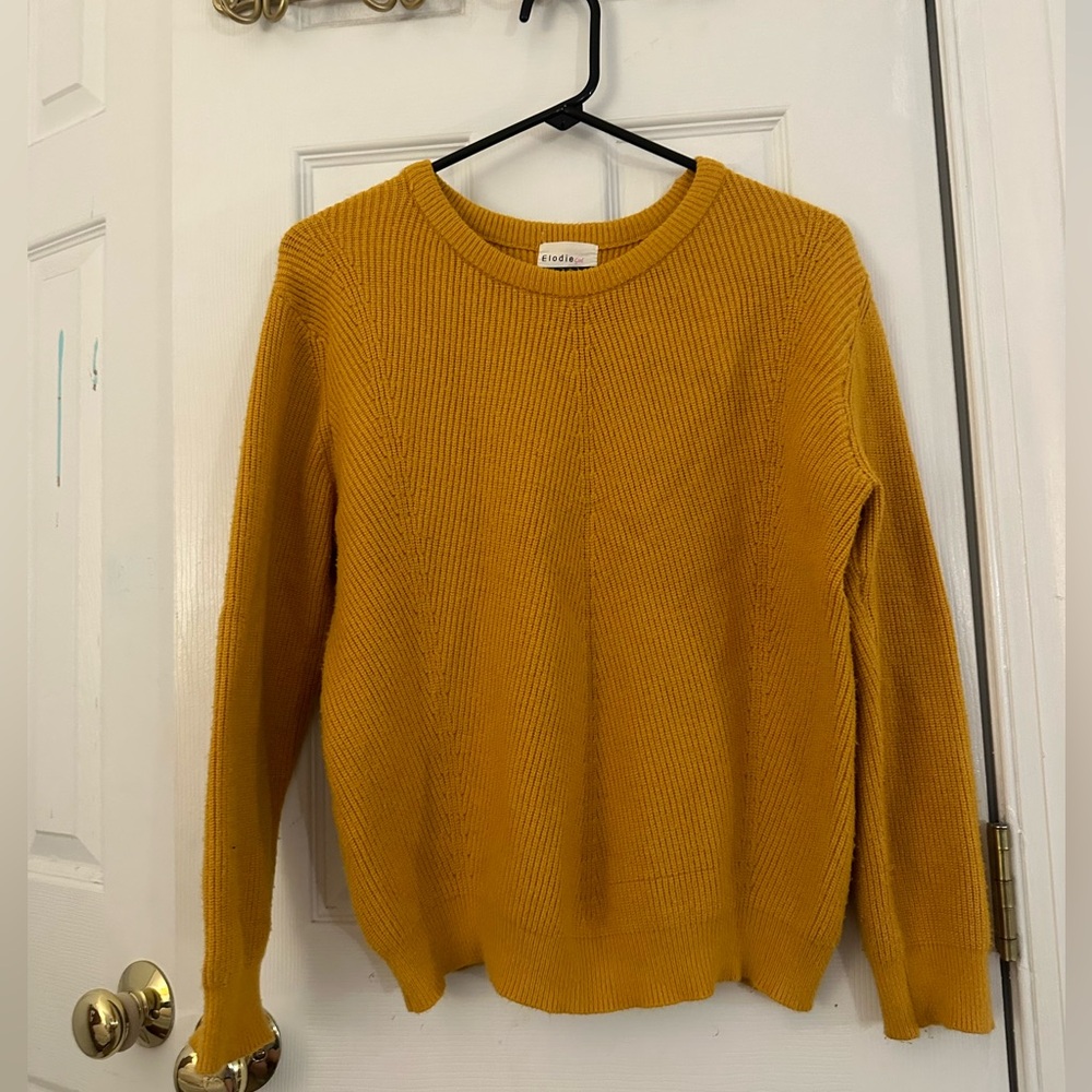 Elodie Mustard Crew Neck Sweater